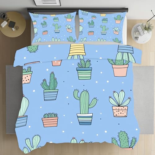 Kioldoq Kaktus Botanisch Bettwäsche Mikrofaser, Pflanzen Blumentopf Deckenbezug 220x240 cm, Blau Blumenpflanzen Bettbezüge Bügelfrei Mit Reißverschluss 3 Teiliges, Wendebettwäsche Und Kissenbezug Kioldoq Kaktus Botanisch Bettwäsche Mikrofaser, Pflanzen Blumentopf Deckenbezug 220x240 cm, Blau Blumenpflanzen Bettbezüge Bügelfrei Mit Reißverschluss 3 Teiliges, Wendebettwäsche Und Kissenbezug von Kioldoq