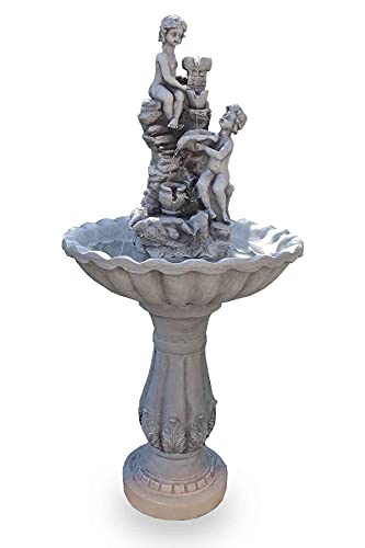 Kiom Gartenbrunnen Figurenbrunnen Wasserspiel FoFiglioletti 106 cm 10902 von Kiom