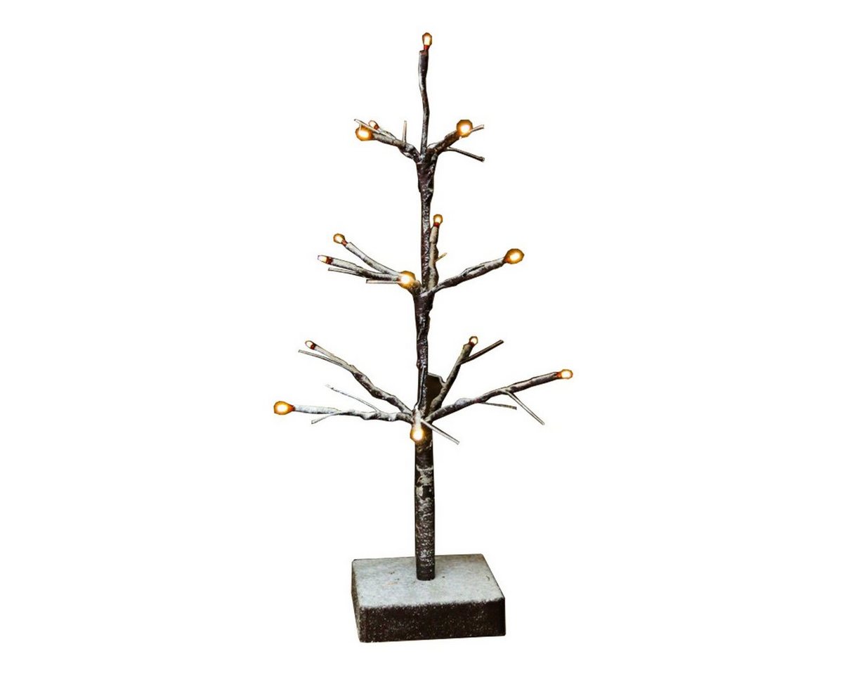 Kiom LED Baum Kleiner Weihnachtsbaum 40 x 25 cm Batteriebetrieb, Timer, LED, LED-Leuchtmittel fest verbaut, warmweiß von Kiom