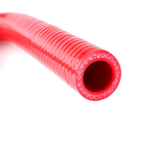 2 Zoll 90-Grad-Winkel universal Silikon Kühlmittel Ladeluftkühler Turbo Air Rohr Rohr Schlauch ID 51 mm/2 Zoll(90-ID 51mm red) von KiooS