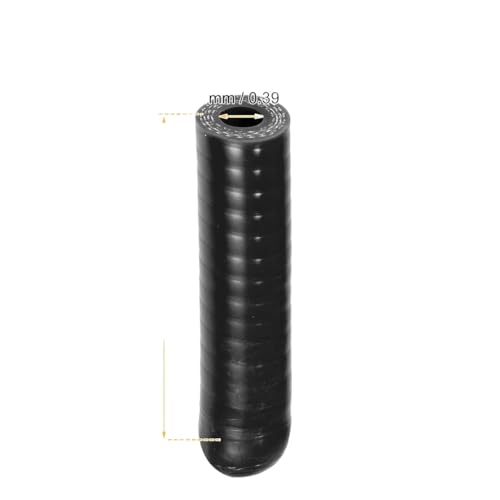 6mm-32mm ID 80mm lange Silikonschlauchkappe Ansaugschlauch Endstopfen mit Klemme for Kühlmittelheizung Bypass Vakuum Wasseranschluss(10mm ID) von KiooS