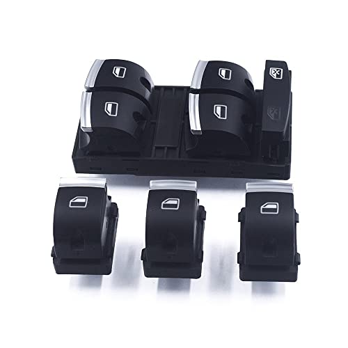 Fensterschalter/Compatible With Audi A3 8P1 8PA 2003-2014 Und Q7 4L 2006 2007 2014 Master Power Window Switch 4F0959855B 4F0959851H 4F0 959 855 B Autoteile von KiooS