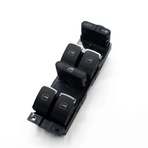 Fensterschalter 1J4959857A. Master Power Window Switch/Compatible With Vw. Golf Mk4. Bora Seat Octavia Mk1. Fabia. 1J4 959 857A 1J4 959 857 A Grünes Licht Autoteile(Chrome) von KiooS