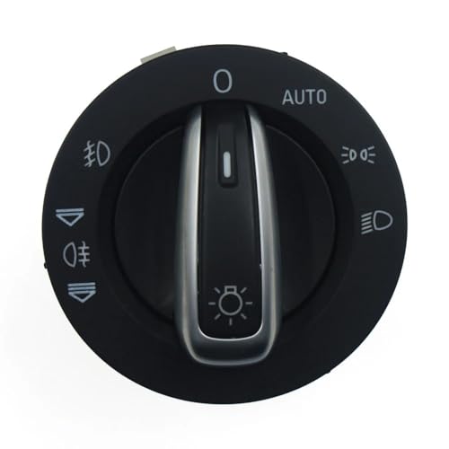 Fensterschalter Chrom-Scheinwerferschalter CONTORL mit Auto/Compatible With Audi A3 A6 S6 C6 RS6 Allroad. Q7 OE: 4FD941531A, 4F1941531E, 4F1941531D Autoteile von KiooS