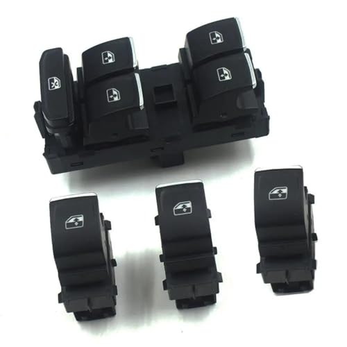 Fensterschalter POWER FENSTER Switch Control-Taste OE: 5G0959857A 5G0959855 / Compatible With Volkswagen Golf MK7 Passat B8 Touran 2014 2015 2016 Autoteile(4 Door set) von KiooS