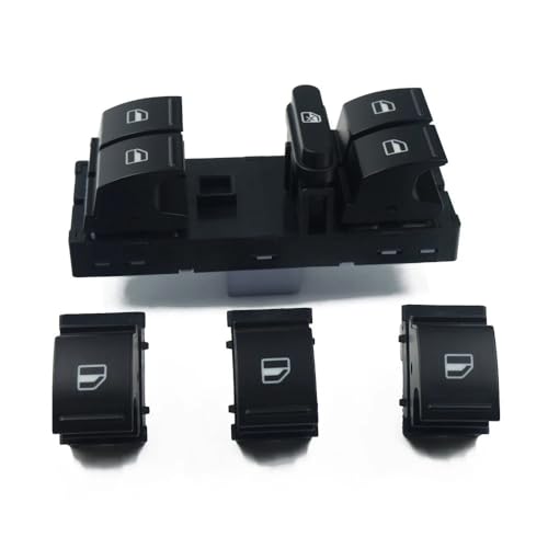 Fensterschalter Stromfensterschalter Türsteuerungsknopf/Compatible With Vw. TOUAREG Sharan Seat Alhambra 2003-2010 7L6959857A 7L6 959 857D Autoteile(Set Switch) von KiooS