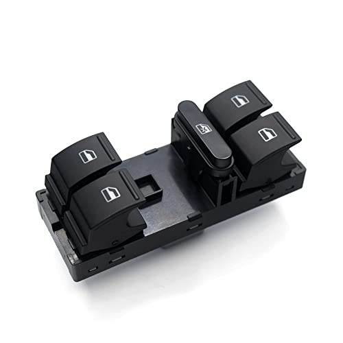 Fensterschalter Vier Taste Master Window Switch Button/Compatible With Vw. Golf 5 Golf 6 Jetta Mk5. MK6 / Compatible With Touran Passat B6 B7 5k4 959 857 1K4 959 857B Autoteile von KiooS