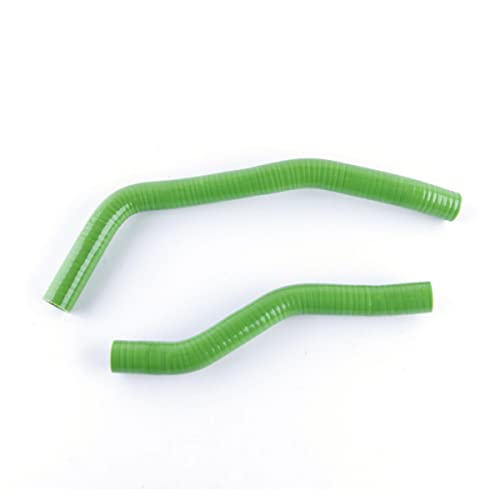 For 1992-2001 Suzuki80 RM80 RM 80 1993 1994 1995 1996 1997 1998 1999 2000 Motorrad Silikon Kühler Kühlmittel Schlauch Rohr Kit(Green) von KiooS