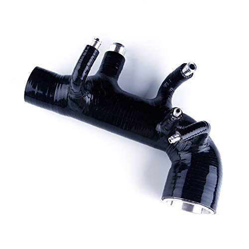 For 2000-2008 EJ20 kompatibel mit Subaru WRX STI Impreza GDB GDA 2.0L Vers 7/8/9 Turbo 2001 2002 2003 Ansaugschlauch Silikonschlauch 1 Stück 10 Farben(Noir) von KiooS