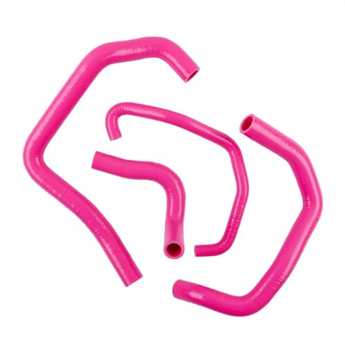 For 2005 2006 kompatibel mit Ninja ZX6R ZX 6R ZX636C Silikon-Kühler-Kühlmittelschlauch-Rohrsatz(Pink) von KiooS