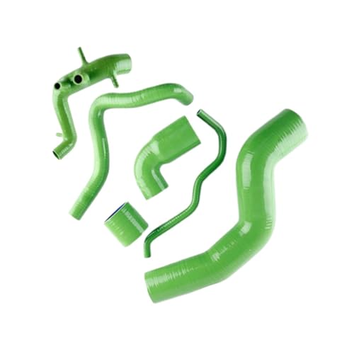 Kompatibel mit Golf1 IV Jetta1 Bora1 GTI MK4 Beetle AudiA3 A3 TT MK1 1.8T Turbo Boost Ansaug-Ladeluftkühler-Schläuche Kit Silikonschläuche(Green) von KiooS