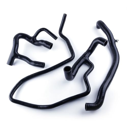 Silikon-Kühlerkühlmittelschlauch-Kit for Landrover Defender 2.5 TD5 1998-2007 1999 2000 2001 2002 2003 2004 2005 2006(Noir) von KiooS