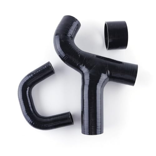 Silikon-Ladeluftkühler-Ansaugschlauch-Kit, kompatibel mit Subaru20 Impreza WRX STI GDB GDA EJ20 2.0L Turbo Version 7/8/9 2000-2008 20017(Noir) von KiooS