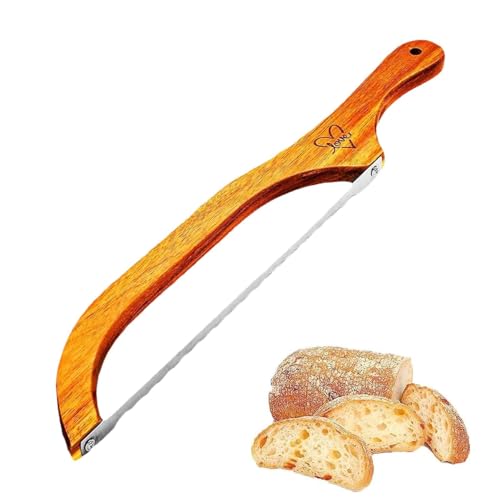 Kioriur Brotbogen,brotsäge - Sauerteigbrotschneider | Hausgemachtes Brot, Hölzerne Gezackte Brotschneidemesser, Design, Sauerteigschneider Fü von Kioriur