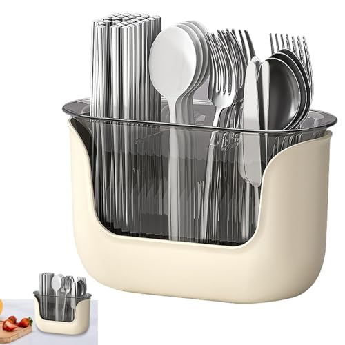 Kioriur Extra großer Utensilienhalter mit 3 Fächern | Besteck-Utensilienhalter mit 3 Fächern | Transparenter Pfannenwenderhalter für Utensilien, für Besteck, Theke Kioriur Extra großer Utensilienhalter mit 3 Fächern | Besteck-Utensilienhalter mit 3 Fächern | Transparenter Pfannenwenderhalter für Utensilien, für Besteck, Theke von Kioriur
