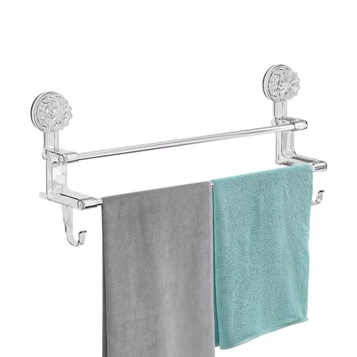 Kioriur Selbstklebender Handtuchhalter, selbstklebender Handtuchhalter – abnehmbare Duschmattenstange, Handtuchhalter mit Saugnapf, Badetuchhalter aus Stahl Kioriur Selbstklebender Handtuchhalter, selbstklebender Handtuchhalter – abnehmbare Duschmattenstange, Handtuchhalter mit Saugnapf, Badetuchhalter aus Stahl von Kioriur