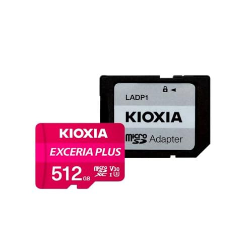 KIOXIA Exceria Plus MicroSDXC 512GB UHS-I V30 Clase 10 + Adaptador SD von KIOXIA