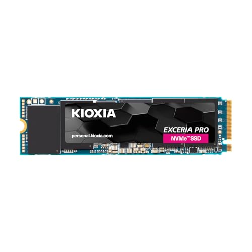 Kioxia EXCERIA PRO NVMe SSD, M.2 2280 Formfaktor, 2TB, 7300MB/s, 800.000 IOPS, PCI Express 4.0 Technologie von KIOXIA