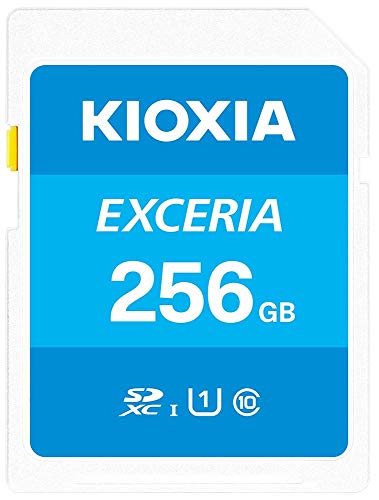 SD MicroSD Card 256GB Kioxia Exceria, LMEX1L256GG2, Blue von KIOXIA