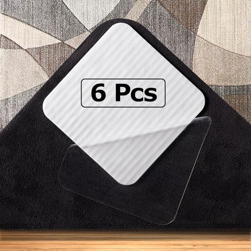 rutschfeste, Waschbare Clips Vacuum Tech – Anti-Rutsch-Matte, Die Kräuseln und Kräuseln Verhindert; Hält Teppiche an Ort und Stelle (10 x 10 cm, 6 Stück) von Kiperline