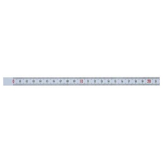 KIPP - Maßband, selbstklebend 5000 x13mm, horizontal, weiß, Nullpunkt links von Kipp