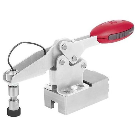 KIPP - SCHNELLSPANNER HORIZONTAL MIT KRAFTSENSOR D=M06, F4=1200, C1=MAX.16,4, EDELSTAHL, KOMP:EDELSTAHL von Kipp