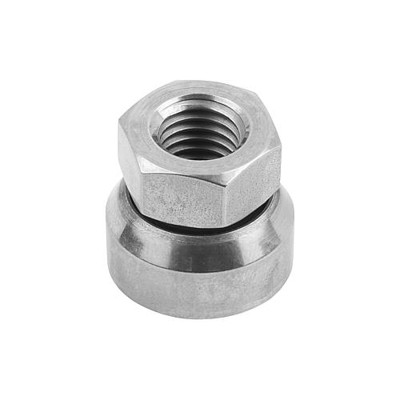 SECHSKANTMUTTER MIT KUGELPFANNE M16, EDELSTAHL A2 BLANK, SW=24 von Kipp
