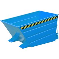 Bauer® Kippbehälter kompakt, lackiert, Volumen 0,5 m³, RAL 5012 lichtblau von Bauer®