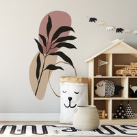 Blumen Wandtattoos Für Wohnzimmer Dekor Im Boho Stil, Wandsticker Wohndekor, Einzigartiges Geburtstagsgeschenk Die Beste Freundin, Neues Zuhause von KiraArtDecals