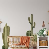Kaktus Wandtattoo, Wanddeko, Wanddeko Kaktus, Sommer Wüste von KiraArtDecals