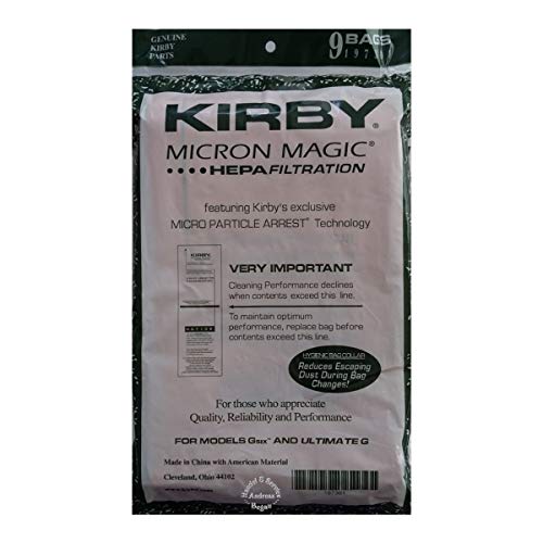 Kirby Original Micron Magic HEPA Filter 9er Pack - Serie G6 - G7 Ultimate (197301) von Kirby