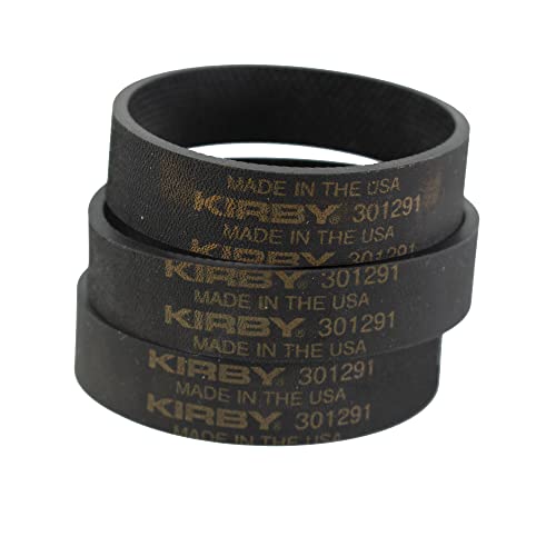 Kirby Vacuum Cleaner Belts 301291-3 (3 pack) fits all Generation series models G3, G4, G5, G6, G7, Ultimate G, and Diamond Edition (1, 3 Belts) by Kirby von Kirby