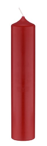Kirchenadventkerzen 300 x 70 mm, Farbe Rot, in Altarkerzen Qualität - 100% Ceresin Wachs in geprüfter RAL Kerzen Qualität von Kirchenadventkerzen