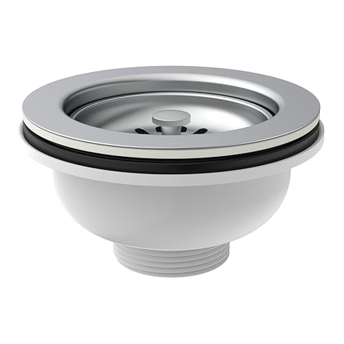 KIRCHHOFF 98835240 Siebkorbventil Ø 114 mm 1½" weiß, Spülenablauf zum Nachrüsten oder Austauschen, entnehmbares Küchenabflusssieb, Ablaufgarnitur für die Küchenspüle KIRCHHOFF 98835240 Siebkorbventil Ø 114 mm 1½" weiß, Spülenablauf zum Nachrüsten oder Austauschen, entnehmbares Küchenabflusssieb, Ablaufgarnitur für die Küchenspüle von Kirchhoff