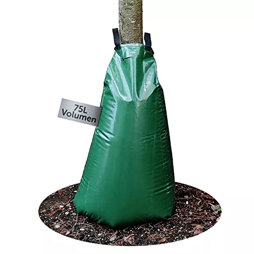KIRCHHOFF 988975400 Baumbewässerungssack 75 Liter, 1 Bewässerungssack für Bäume, grüner Wassersack zur Baumbewässerung bei Hitze und Dürre, robuster Baumbeutel von Kirchhoff