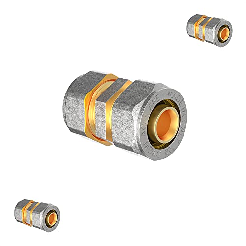 KIRCHHOFF | MSVR Rohr | 3er Set | Klemmringverschraubung 16 mm | Aluverbundrohr | für Heizung | Fußbodenheizung | DVGW zertifiziert | Trinkwasser geeignet | Made in Europe | 3 Stück von Kirchhoff