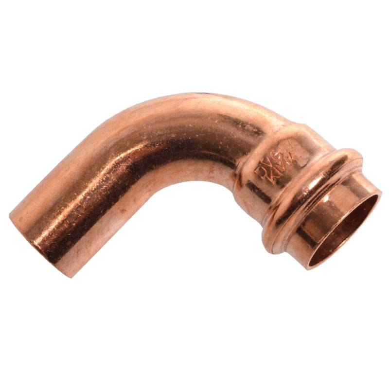 Kirchhoff CU-Bogen 90° 1 Muffe Blank 15 mm 10 Stück von Kirchhoff