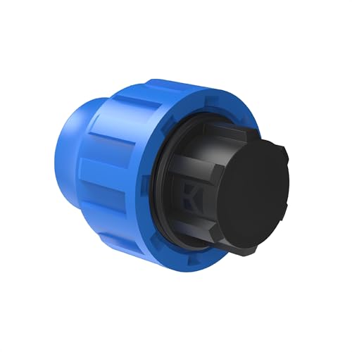 Kirchhoff Endstück Kunststoff 20 mm für HDPE Rohr 3X 5X Fittinge Verschiedene Größen DVGW geprüft Trinkwasserqualität Made in EU, schwarz HDPE Fitting von Kirchhoff