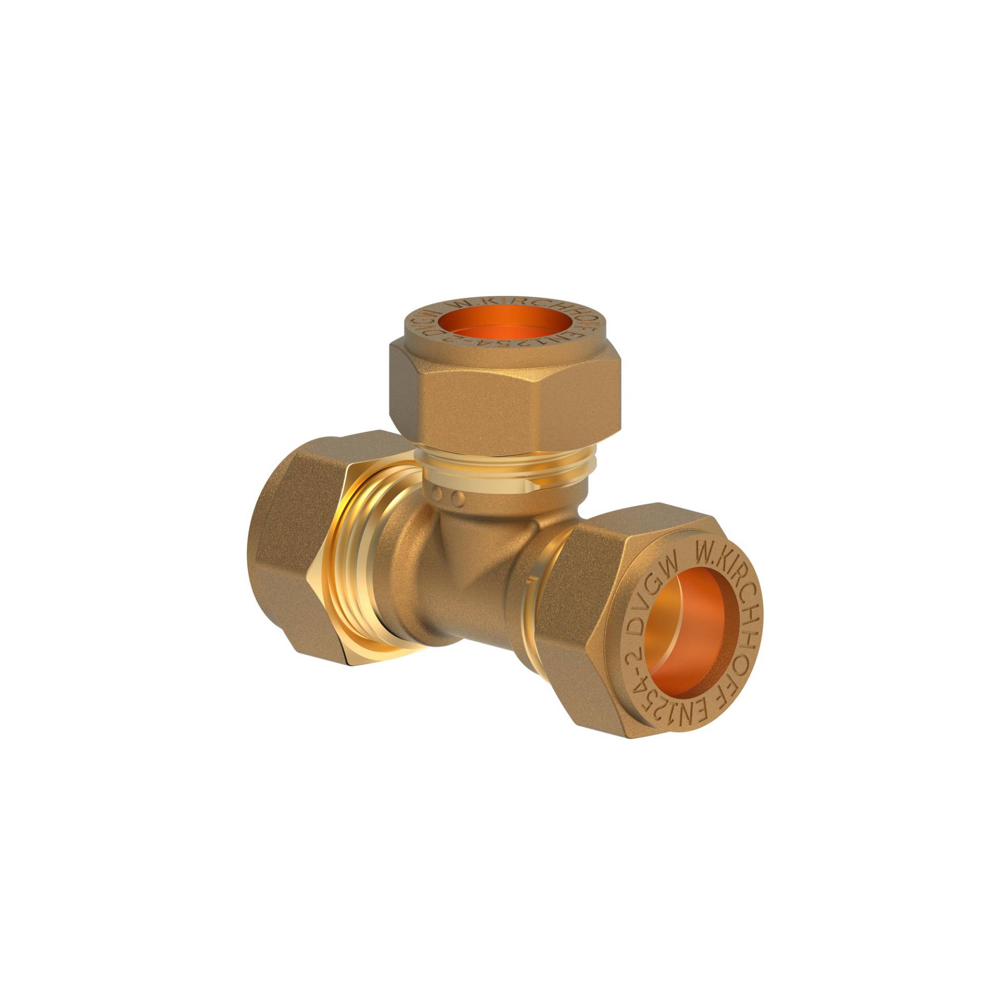 Kirchhoff Klemmfitting für CU-Rohr, T-Stück, Messing, 15 mm Kirchhoff Klemmfitting für CU-Rohr, T-Stück, Messing, 15 mm von Kirchhoff