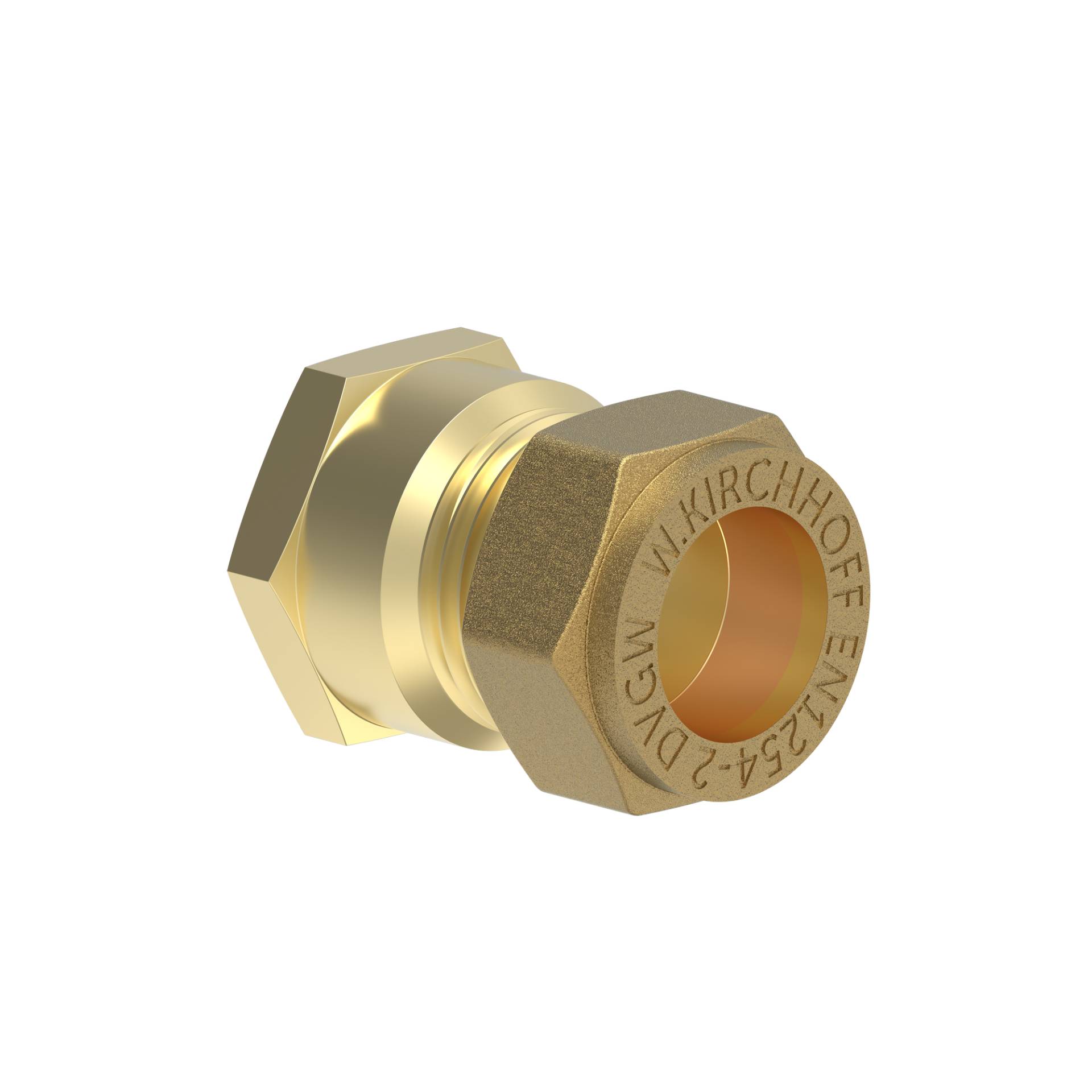 Kirchhoff Klemmfitting für CU-Rohr, Übergangsstück, Messing, 15 mm x 1/2"IG Kirchhoff Klemmfitting für CU-Rohr, Übergangsstück, Messing, 15 mm x 1/2"IG von Kirchhoff