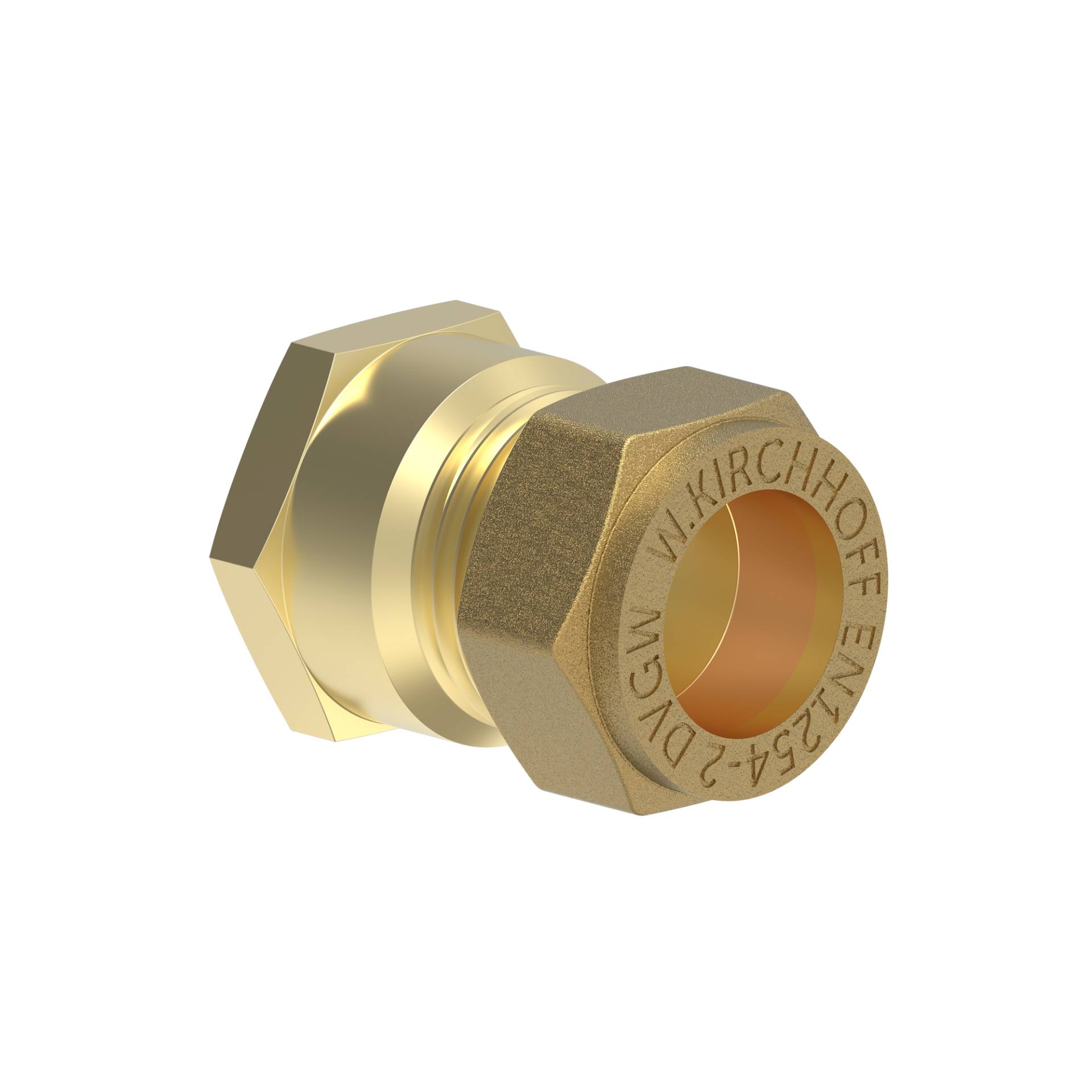 Kirchhoff Klemmfitting für CU-Rohr, Übergangsstück, Messing, 18 mm x 1/2"IG Kirchhoff Klemmfitting für CU-Rohr, Übergangsstück, Messing, 18 mm x 1/2"IG von Kirchhoff