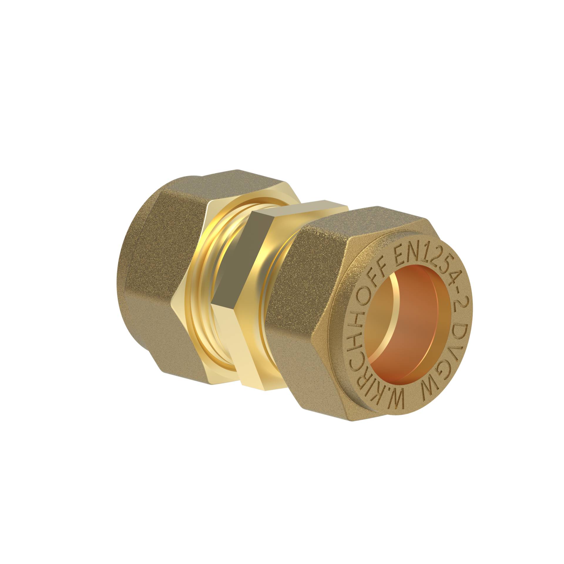 Kirchhoff Klemmfitting für CU-Rohr, Verbindungsstück, Messing, 15 mm Kirchhoff Klemmfitting für CU-Rohr, Verbindungsstück, Messing, 15 mm von Kirchhoff