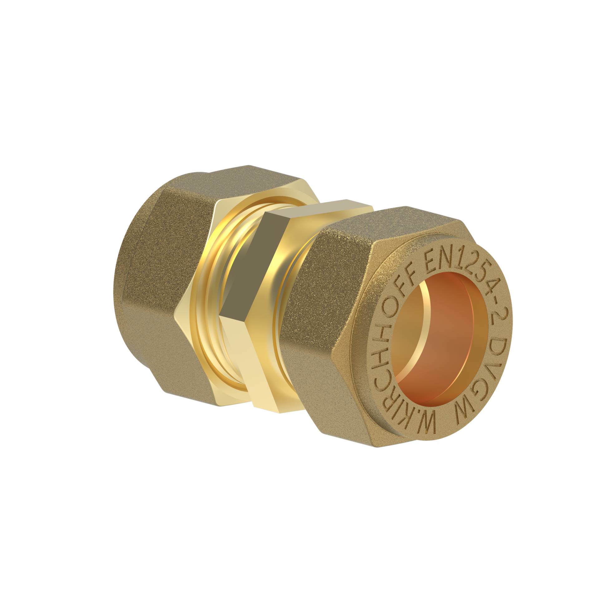 Kirchhoff Klemmfitting für CU-Rohr, Verbindungsstück, Messing, 18 mm Kirchhoff Klemmfitting für CU-Rohr, Verbindungsstück, Messing, 18 mm von Kirchhoff