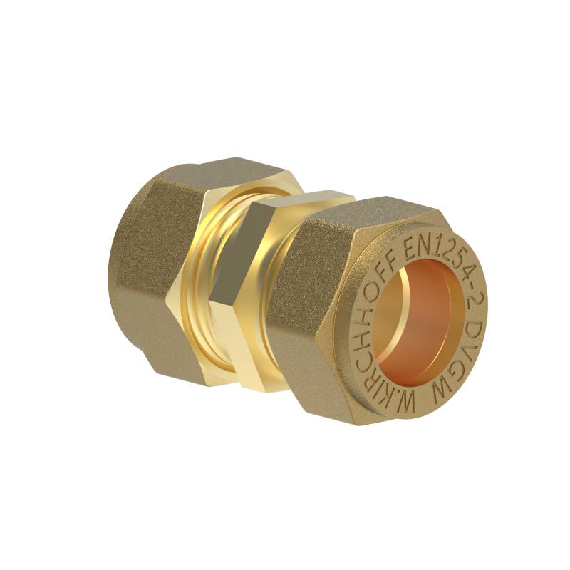 Kirchhoff Klemmfitting für CU-Rohr, Verbindungsstück, Messing, 18 mm Kirchhoff Klemmfitting für CU-Rohr, Verbindungsstück, Messing, 18 mm von Kirchhoff