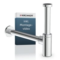 Kirchhoff Siphon "Design Flaschensiphon inkl. Reinigungsöffnung" Röhrengeruchsverschluss für Waschbecken/Waschtische Kirchhoff Siphon "Design Flaschensiphon inkl. Reinigungsöffnung" Röhrengeruchsverschluss für Waschbecken/Waschtische von Kirchhoff