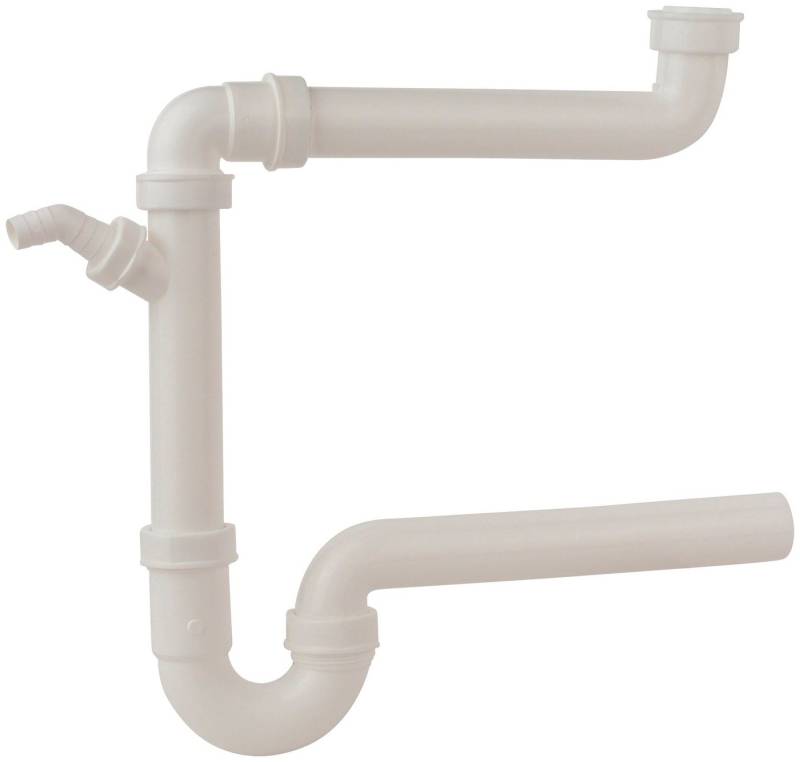 Kirchhoff Siphon Rohrgeruchsverschluss, Raumspar-Röhrensiphon, 1 1/2"IG x 50 mm, 3/4" Geräteanschluss von Kirchhoff