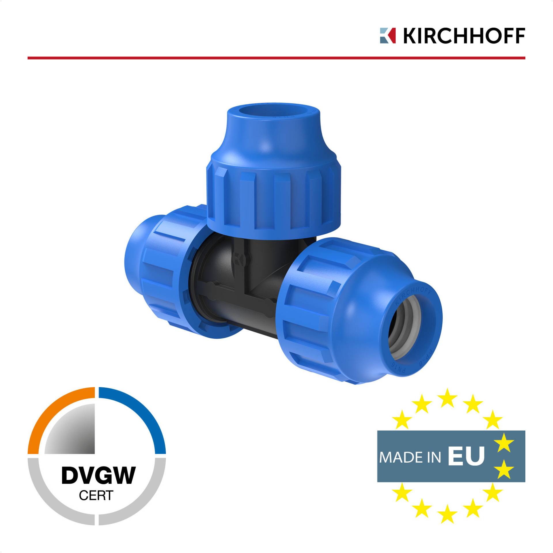 Kirchhoff T-Stück Kunststoff HDPE Ø 32 x 32 x 32 mm Kirchhoff T-Stück Kunststoff HDPE Ø 32 x 32 x 32 mm von Kirchhoff