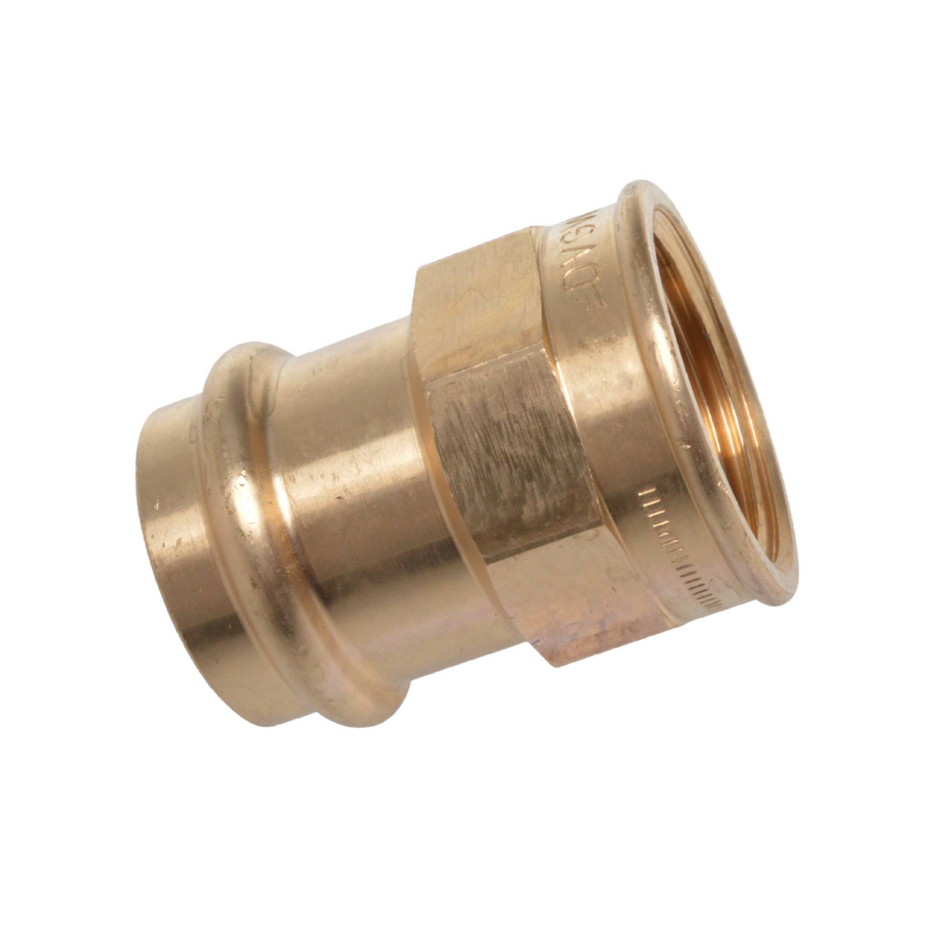 Kirchhoff Übergangsmuffe Messing blank Ø 22 mm x 3/4" IG, 1 Muffe von Kirchhoff