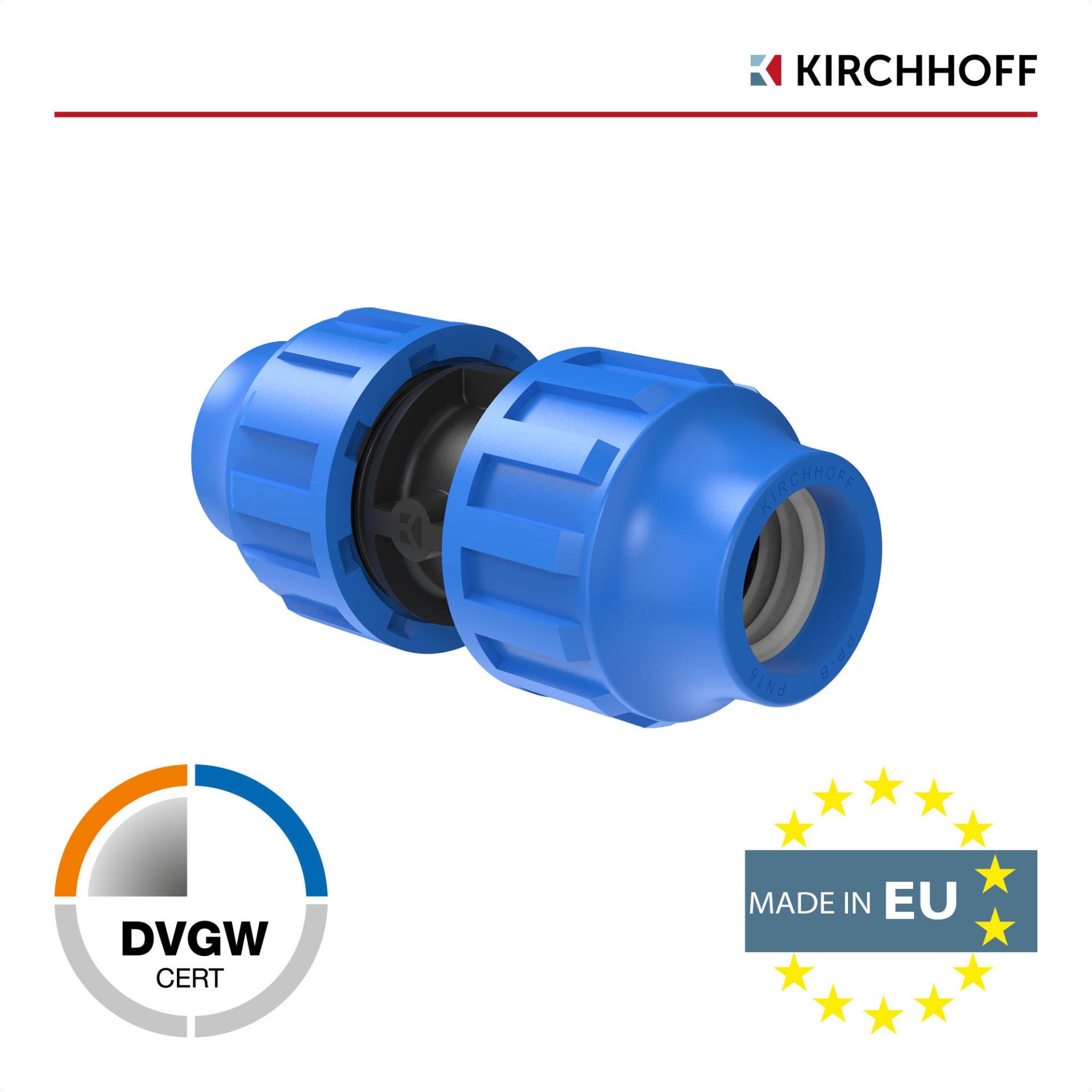Kirchhoff Verbindungsstück HDPE gerade Ø 20 x 20 mm Kirchhoff Verbindungsstück HDPE gerade Ø 20 x 20 mm von Kirchhoff