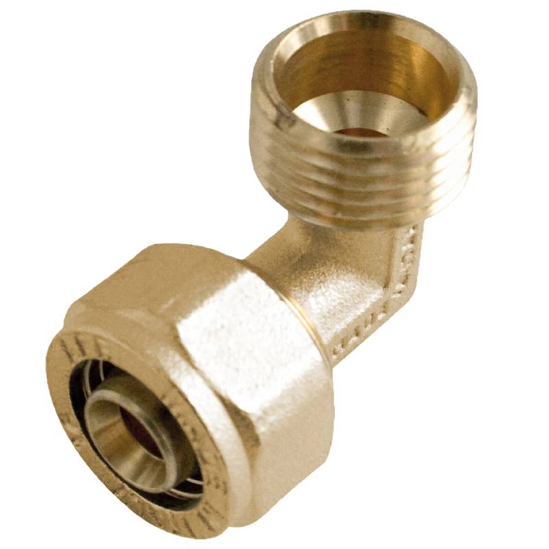 Kirchhoff Winkel 90° 26 mm x 33,3 mm (1 Zoll AG) Klemmfitting für MSVR Blank von Kirchhoff